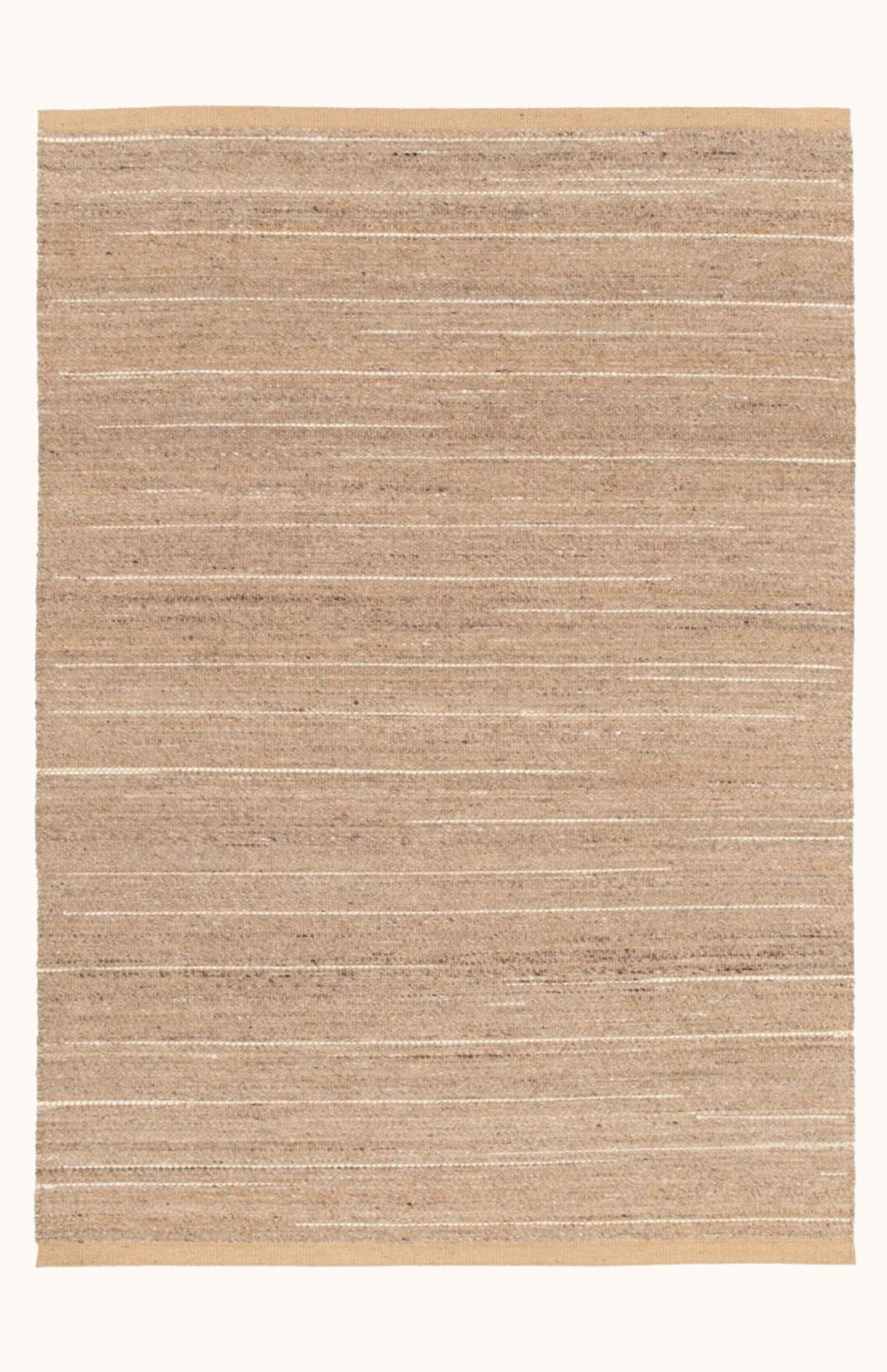 Tapis en laine et jute marron NOA