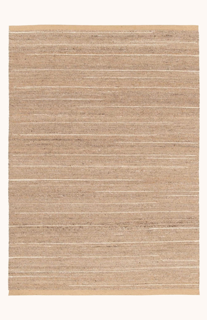 Tapis en laine et jute marron NOA