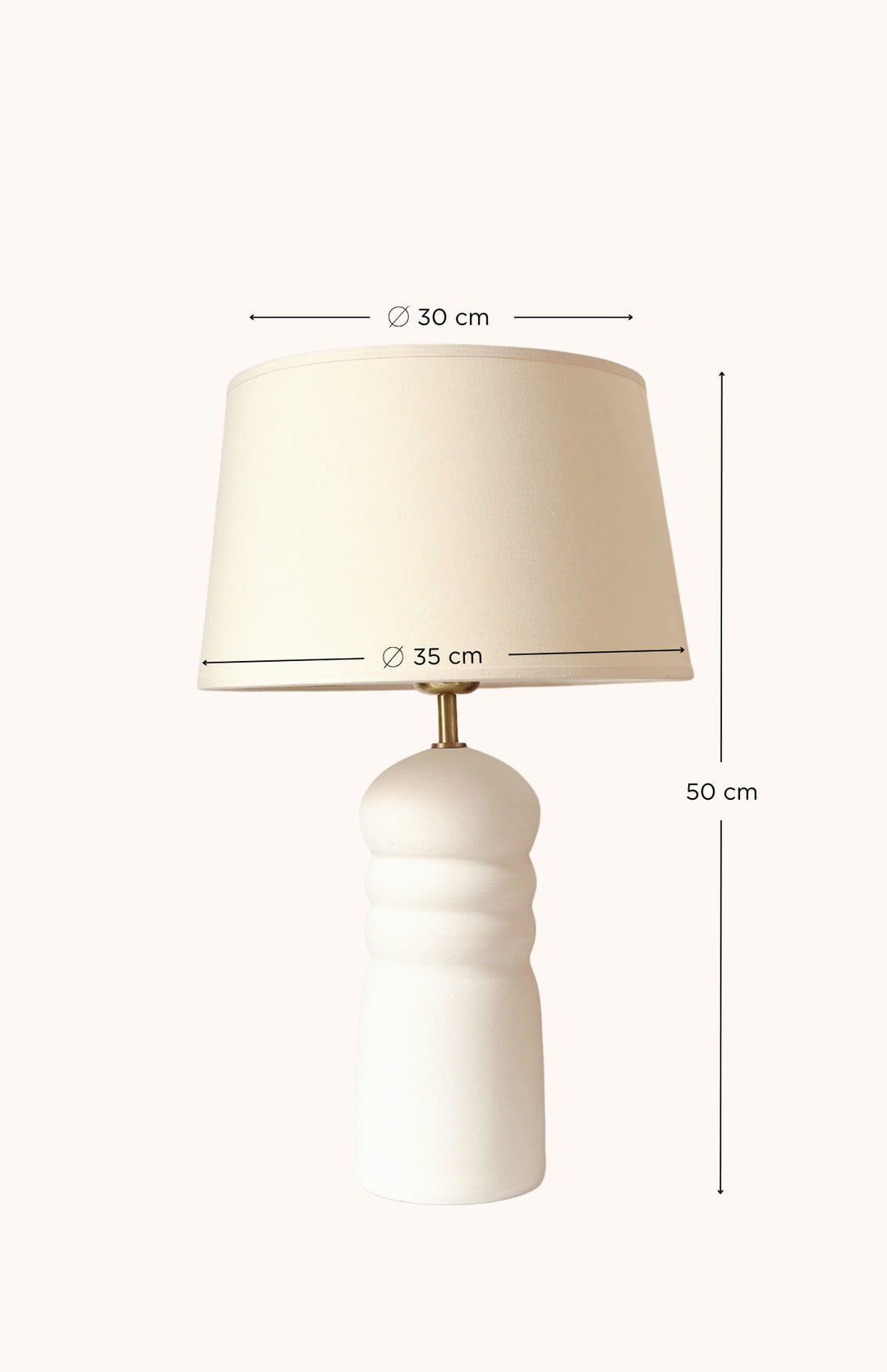 Lampe à poser en grès ALENA