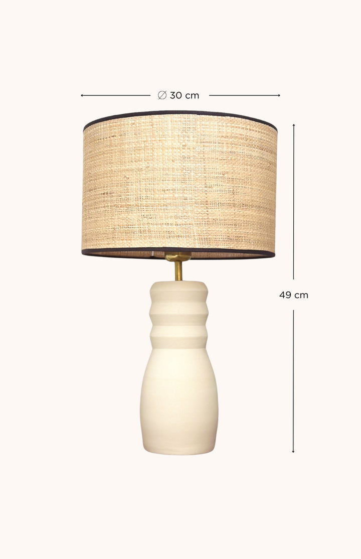 Lampe à poser en grès RUMI