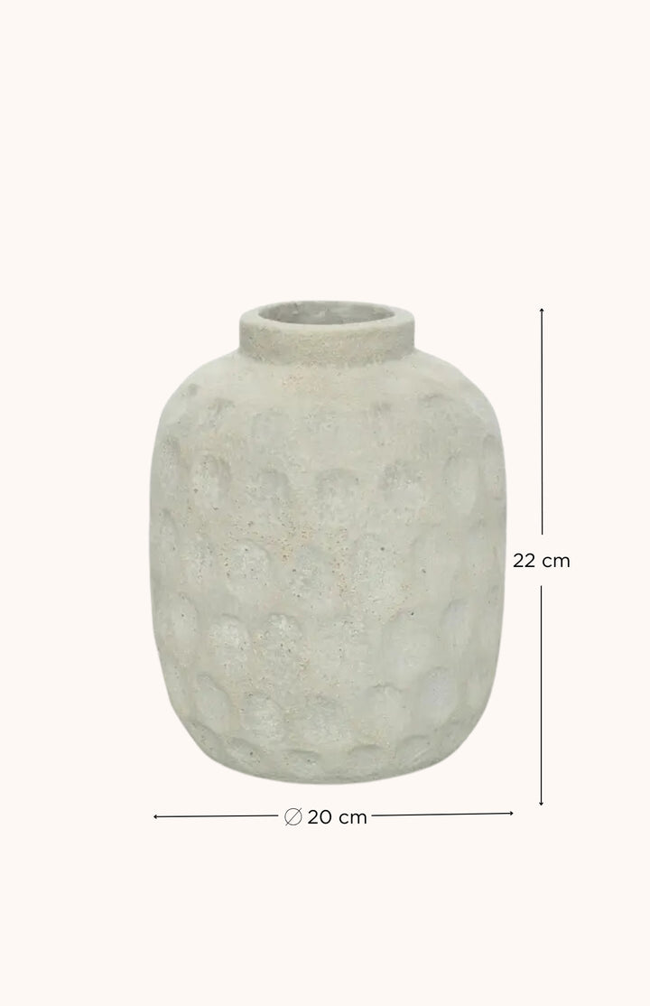 Vase béton beige MESA