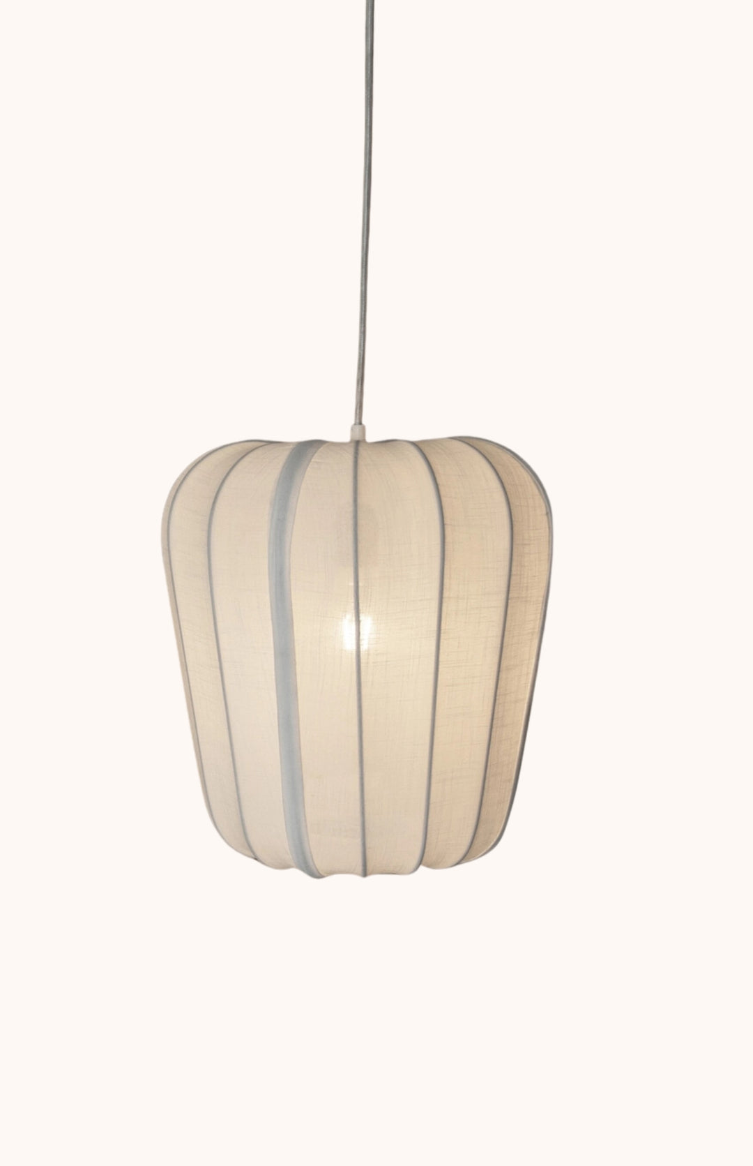 Suspension en fil de coton blanc LUMI