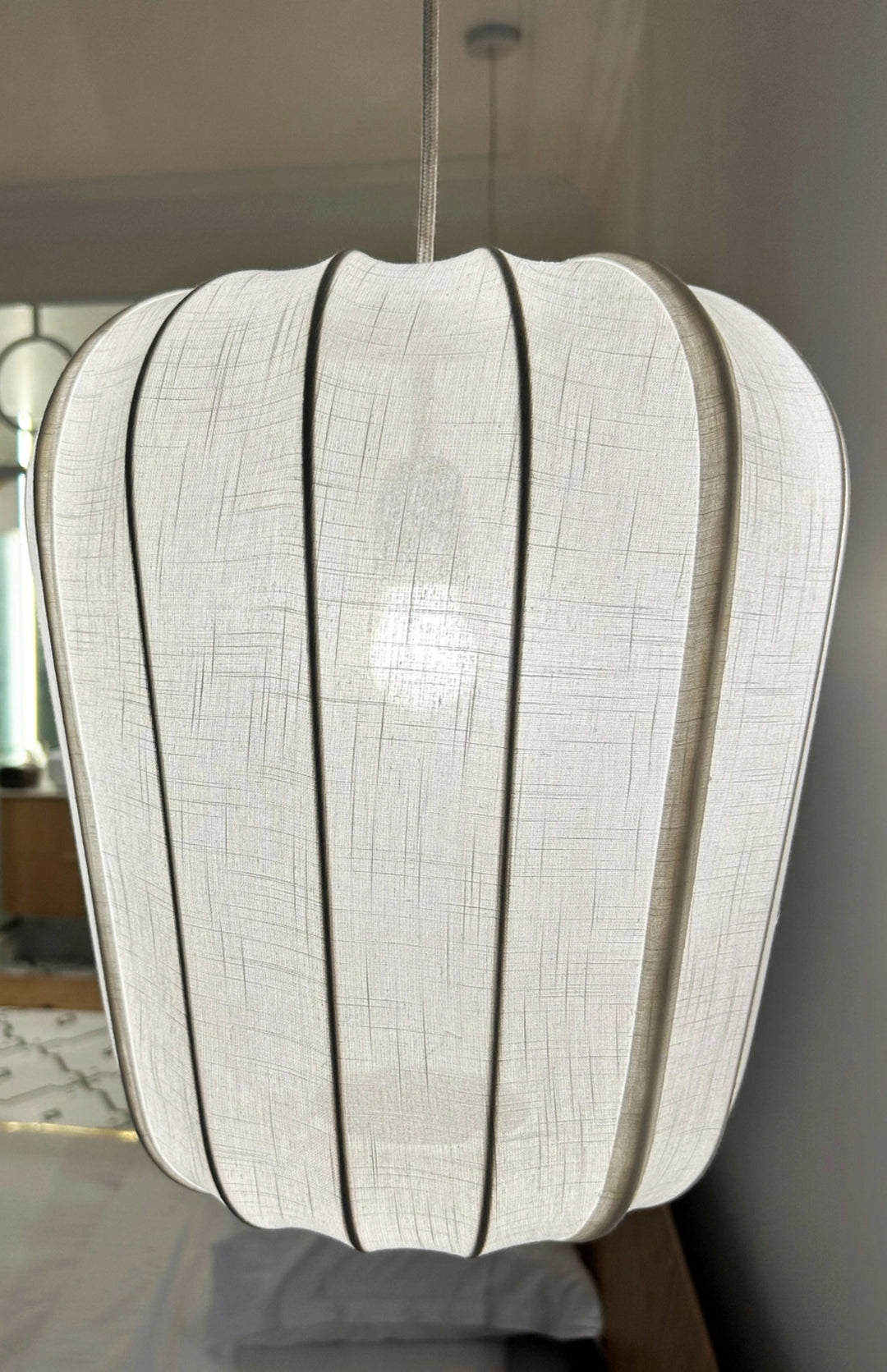 Suspension en fil de coton blanc LUMI