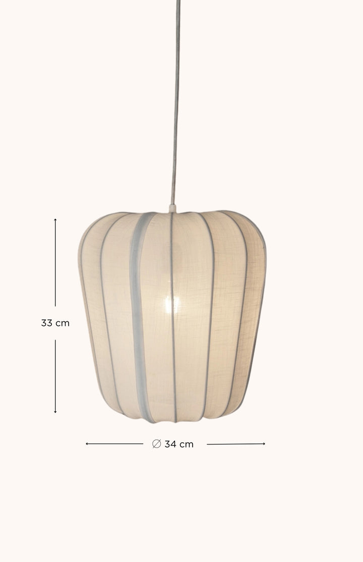 Suspension en fil de coton blanc LUMI