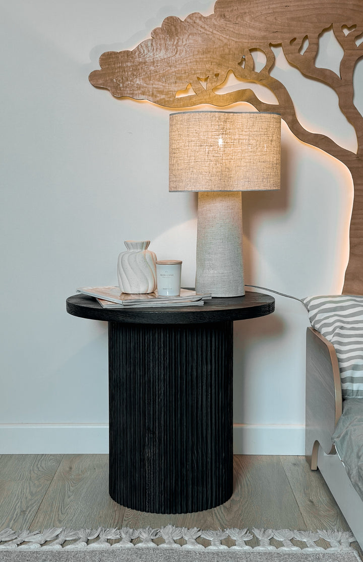 Table d'appoint brun foncé BOA