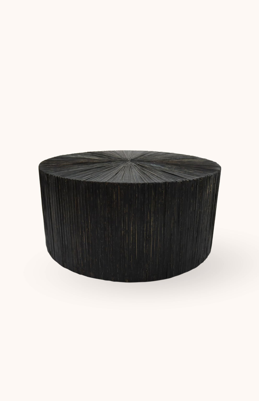Table basse en bois et feuilles de cocotier COCO