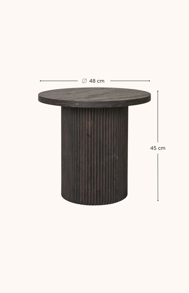 Table d'appoint brun foncé BOA