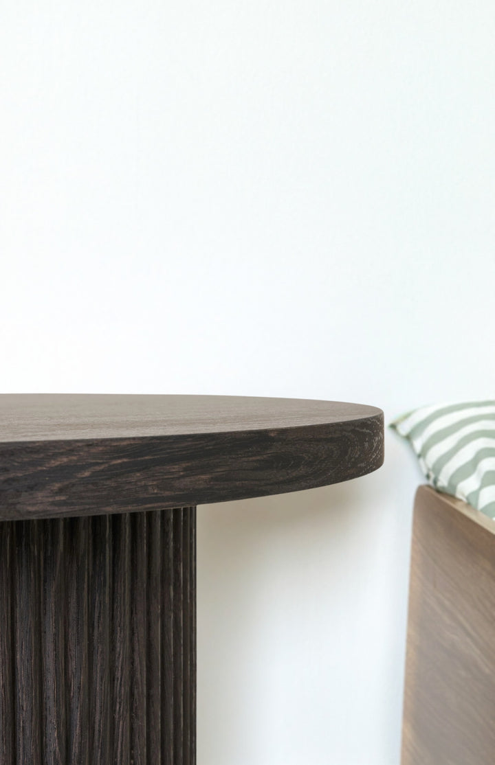 Table d'appoint brun foncé BOA