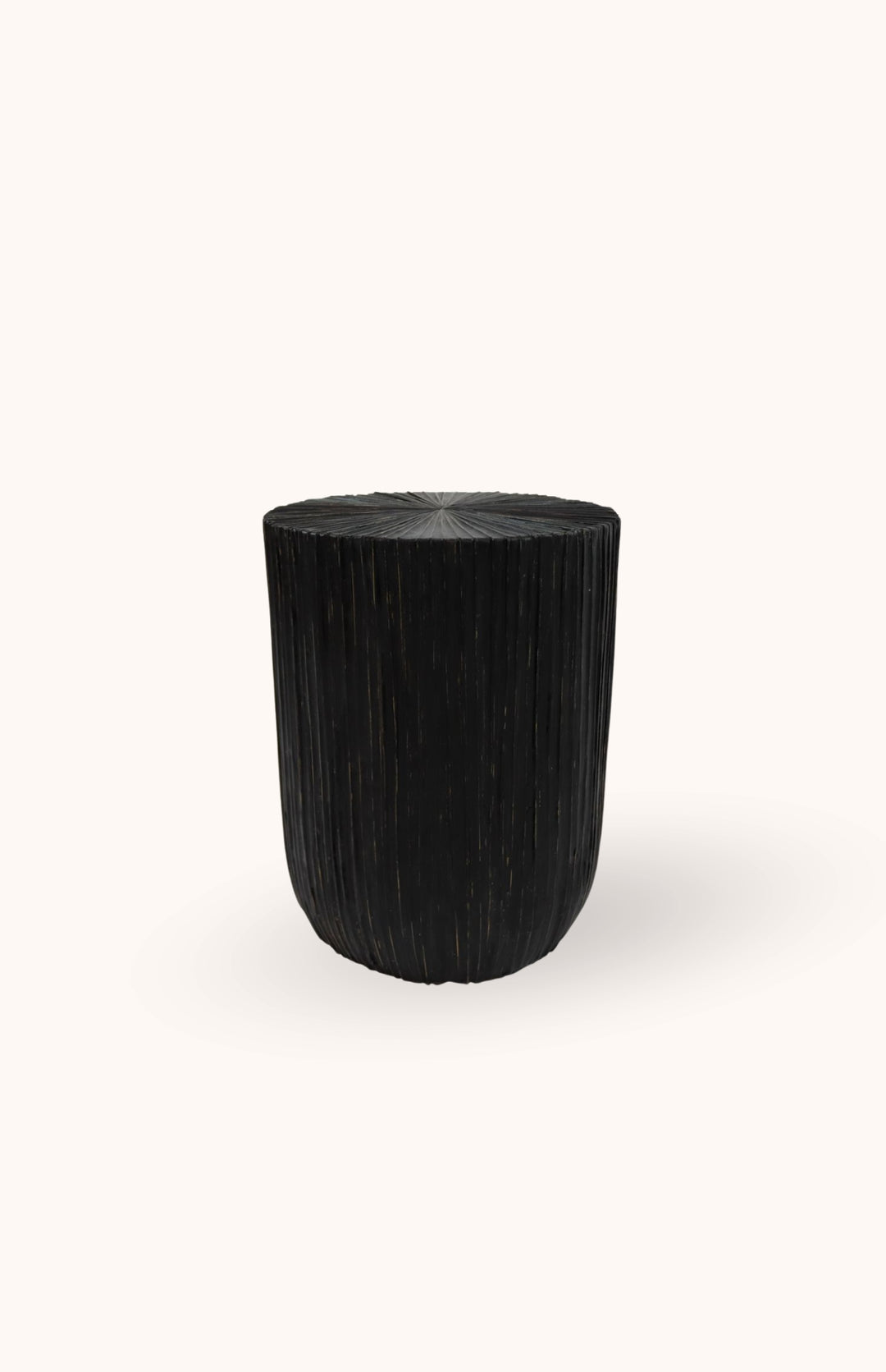 Table d'appoint en bois et feuilles de cocotier COCO