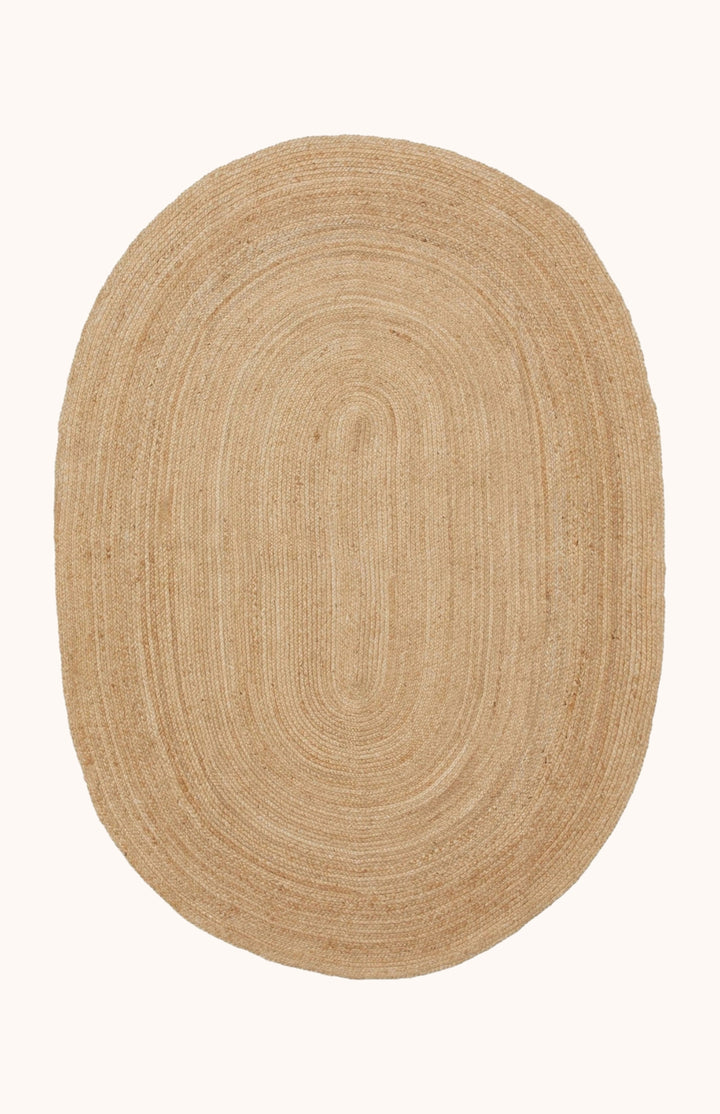 Tapis ovale en jute tressé AMARO
