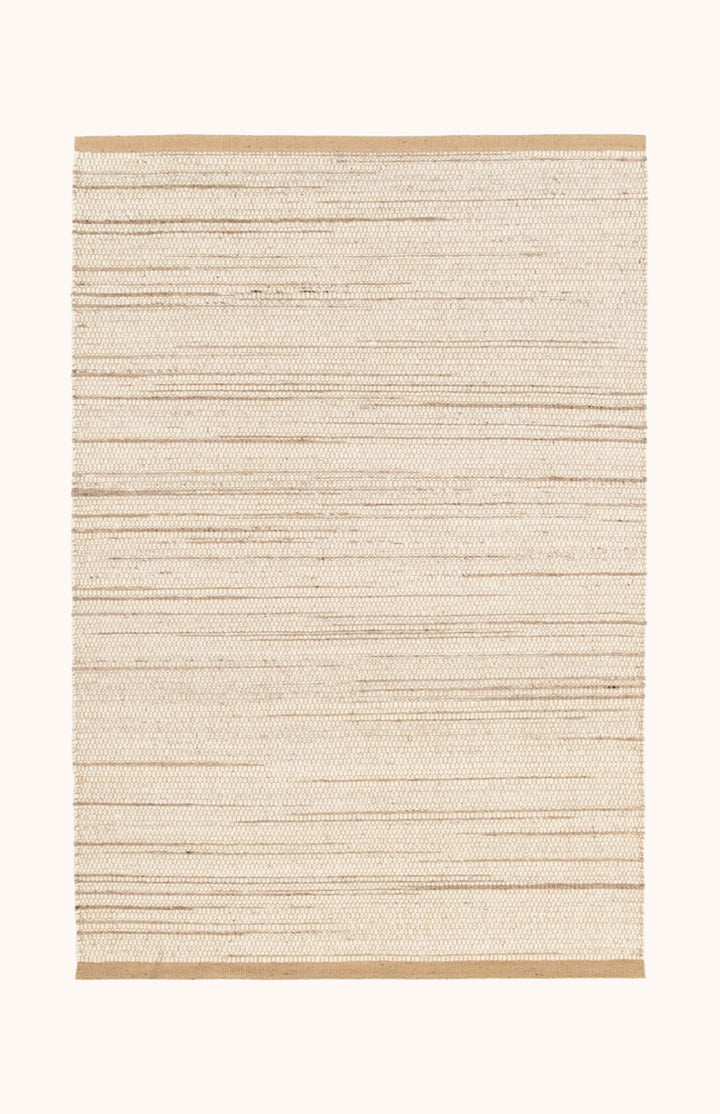 Tapis en laine et jute beige NOA