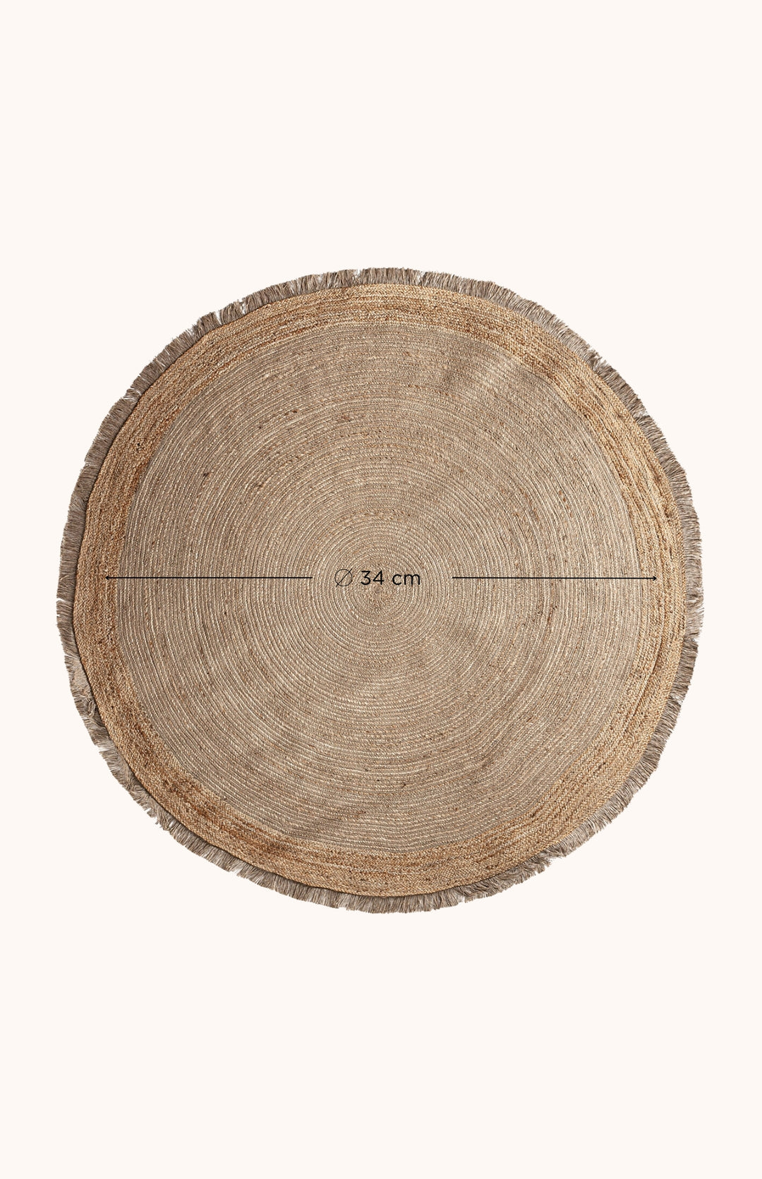 Tapis rond en jute JUNE