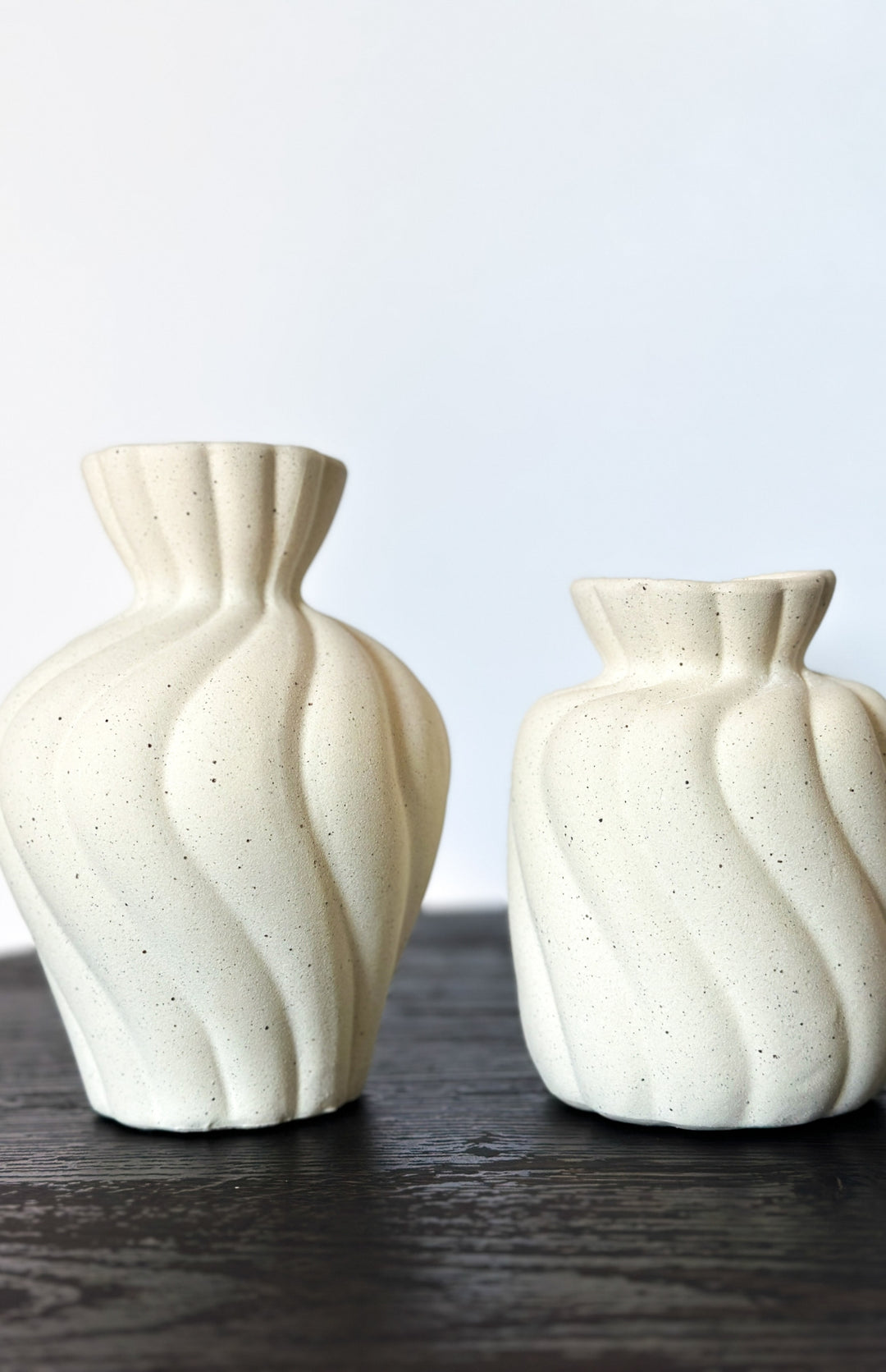 Lot de 2 vases en céramique EZRA