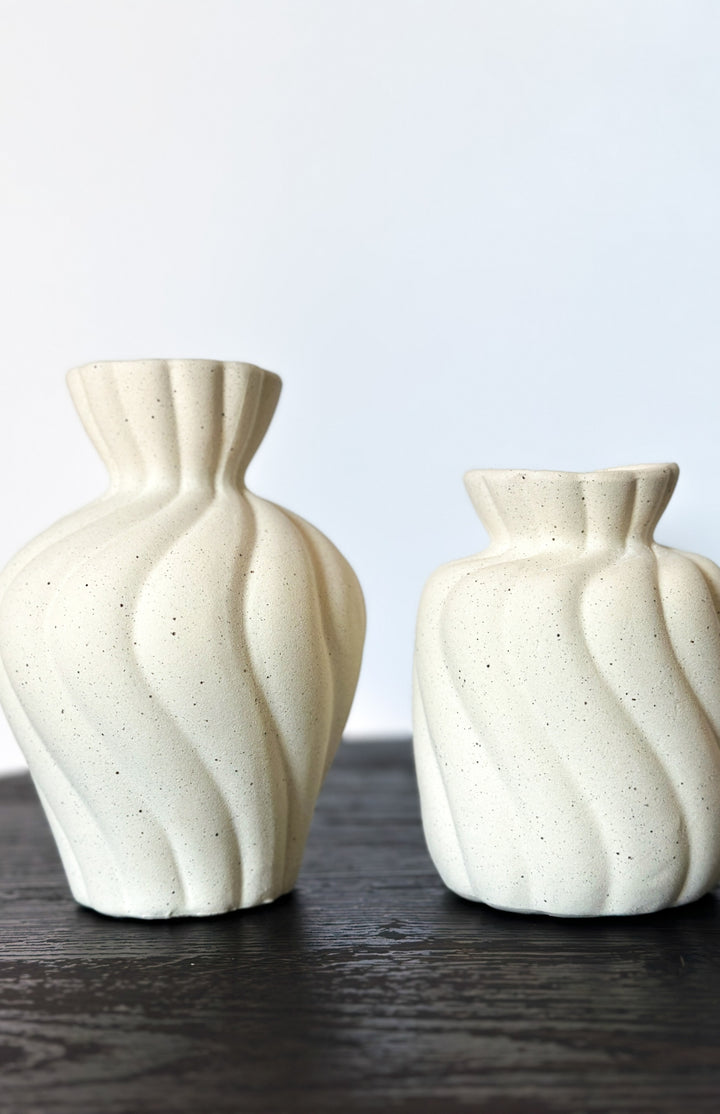 Lot de 2 vases en céramique EZRA