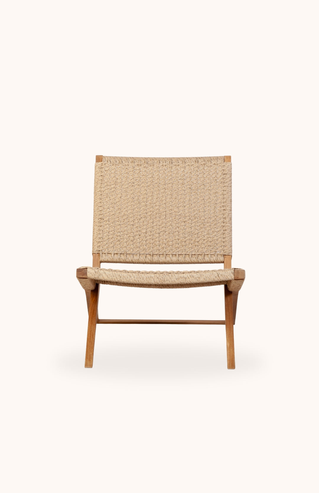 Fauteuil en cordage et teck ARIA