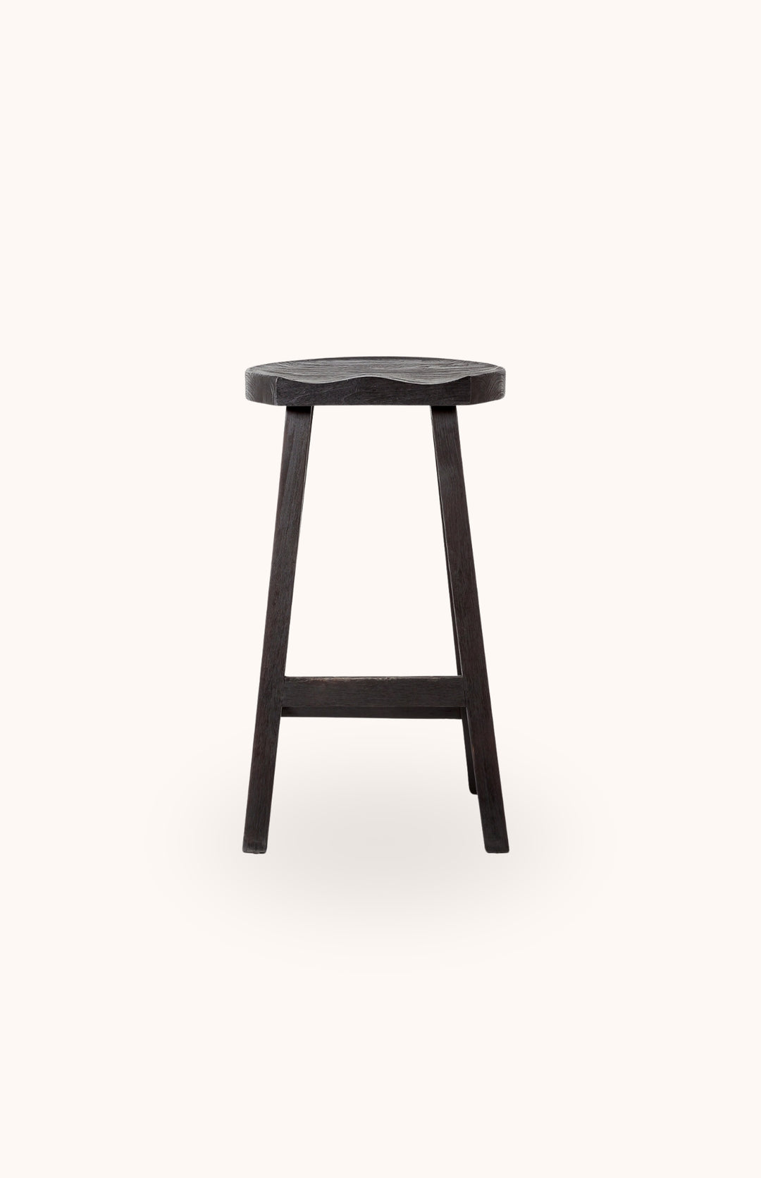 Tabouret haut en bois noir CORY