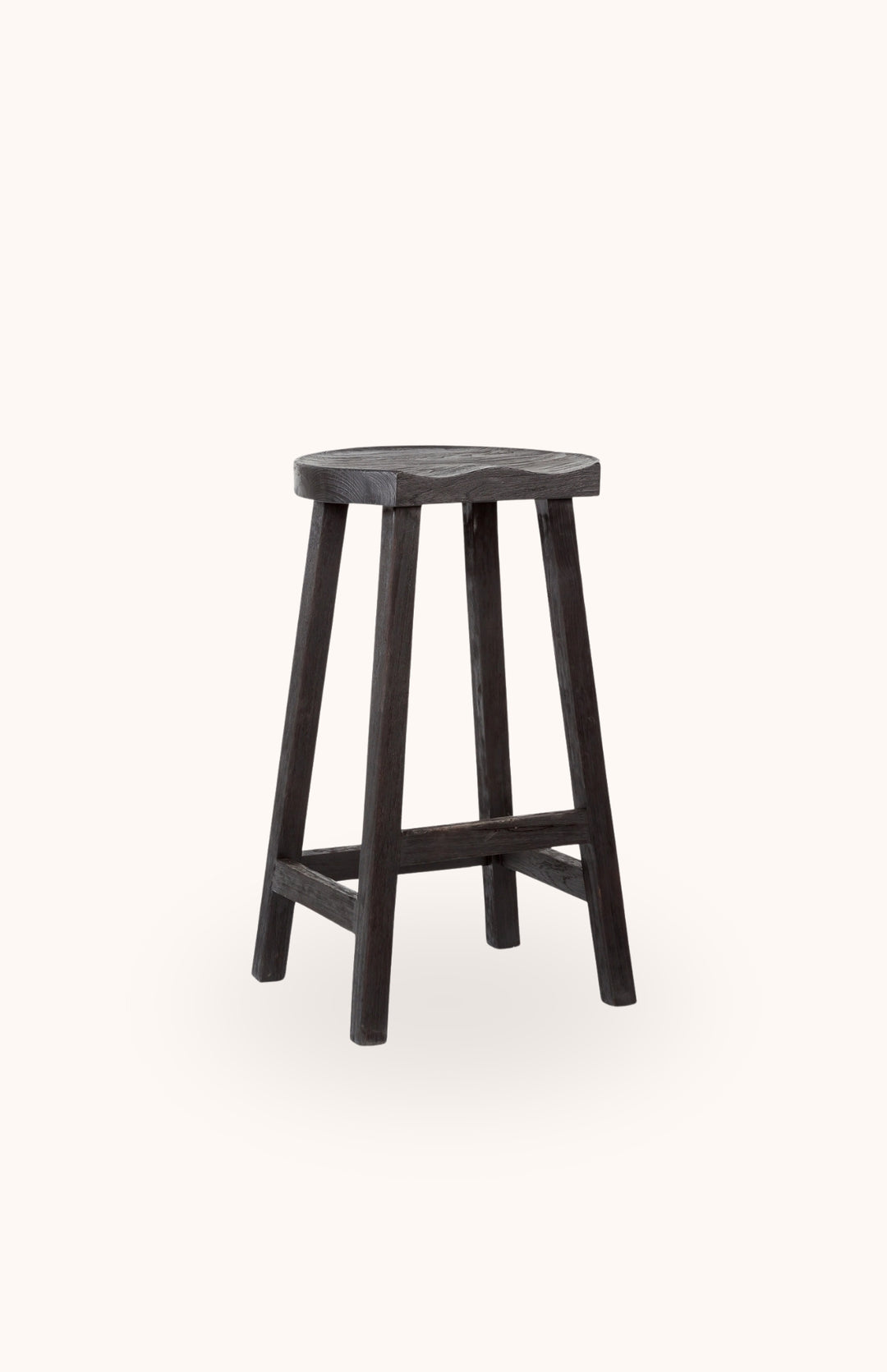 Tabouret haut en bois noir CORY